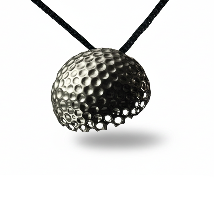 Lunar Eclipse pendant - 14k ,fehér arany