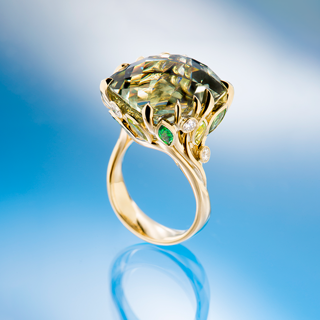 Garden cocktail ring