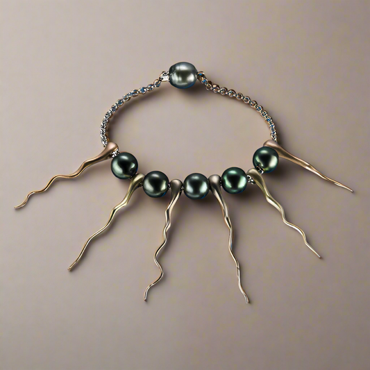 Conductor of Orchestra karkötő - 14k, sárga, vörös és fehér arany, tahiti gyöngyök