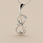 Violin medál - 14k, fehér arany