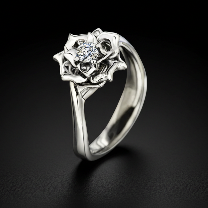 Budding Rose Ring