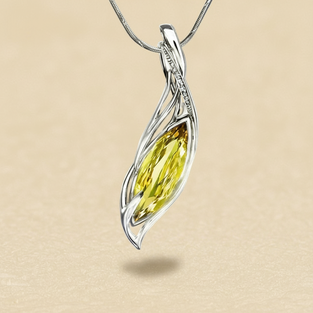 Gold Compass Pendant