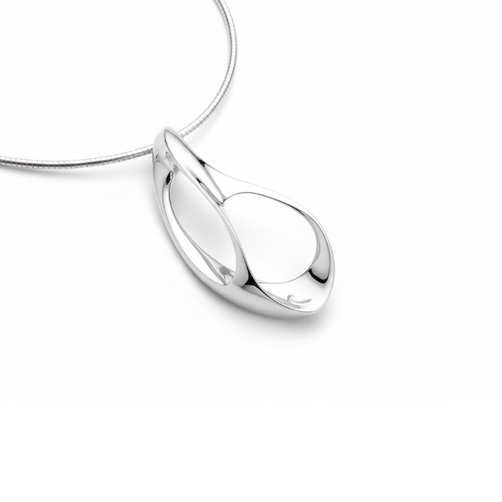 Baby Paw medál - 14k, fehér arany