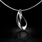 Baby Paw medál - 14k, fehér arany