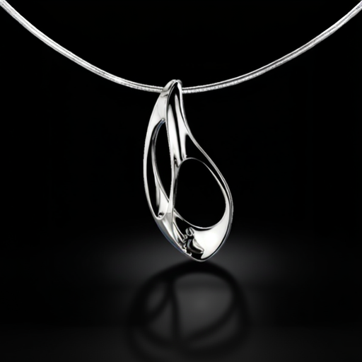Baby Paw medál - 14k, fehér arany