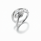 Ballet Diamond gyűrű - 14k, fehér arany, gyémántok