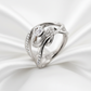 Ballet Diamond gyűrű - 14k, fehér arany, gyémántok