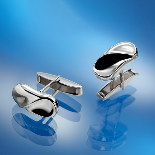 Bean cufflinks