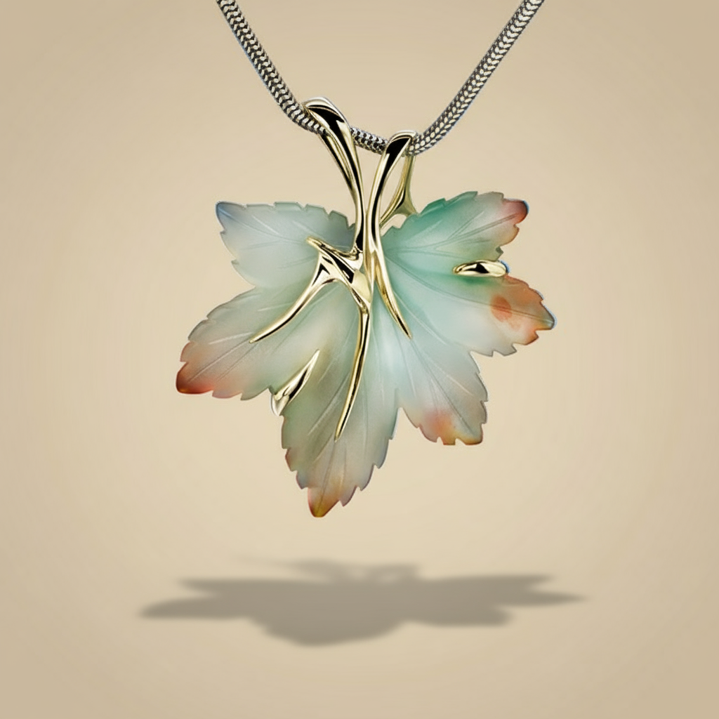 Organic mint pendant