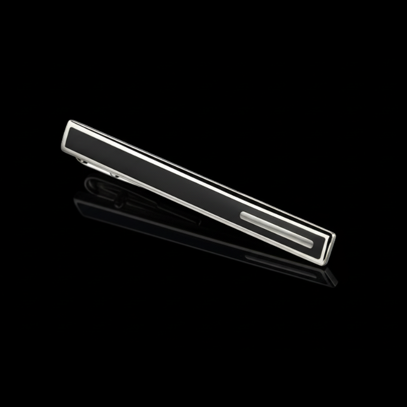 Ebony tie clip