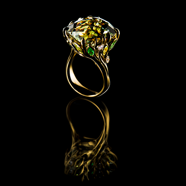 Garden cocktail ring