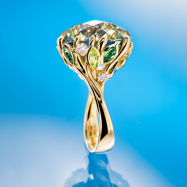 Garden cocktail ring