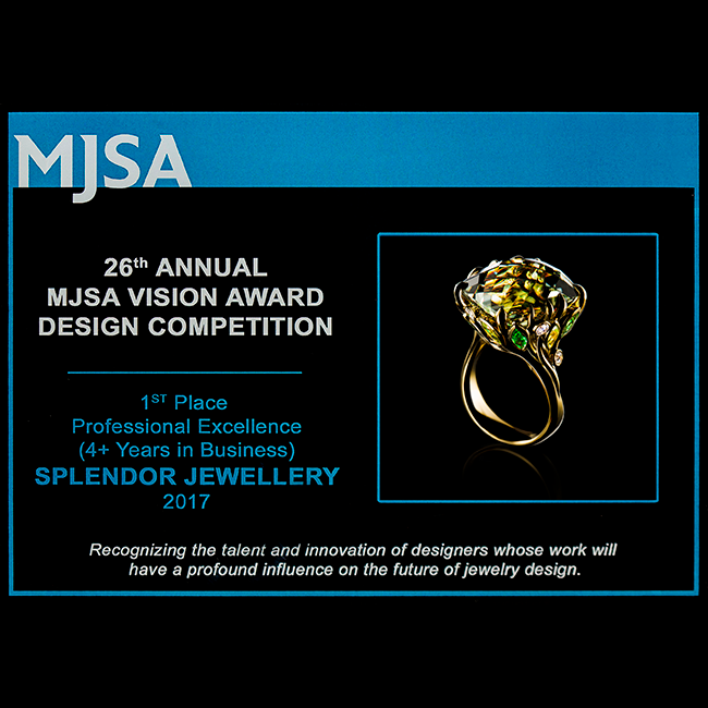 Garden cocktail ring