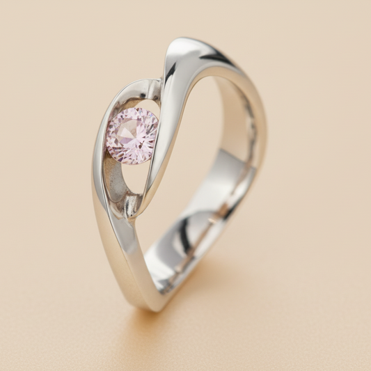 Spinell Genezis 554 gyűrű - 14k, fehér arany, spinell