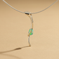 Gorgo Opal medál - 14k, fehér arany, opál