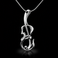 Violin medál - 14k, fehér arany