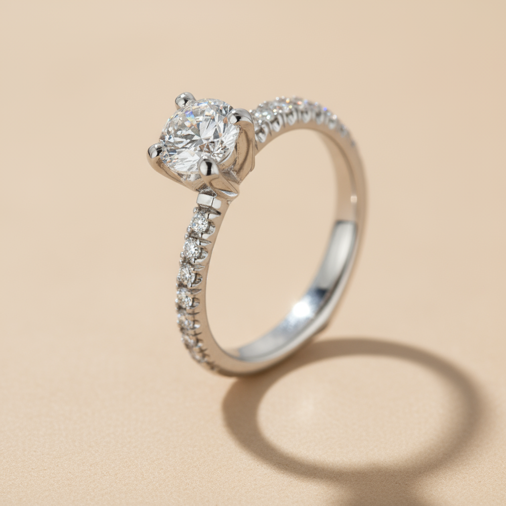 Equestrian solitaire ring