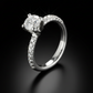 Equestrian solitaire ring