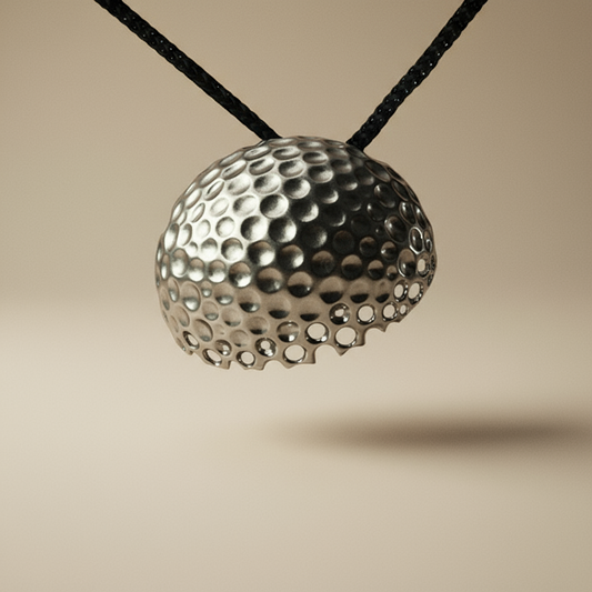 Lunar Eclipse pendant - 14k ,fehér arany