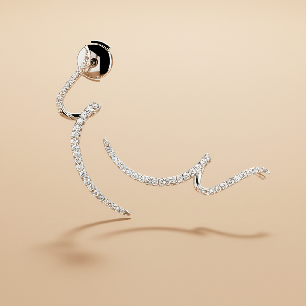 Pigtail earrings
