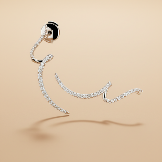 Pigtail earrings