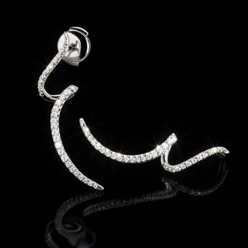 Pigtail earrings