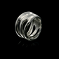 Nurbs gyűrű - 14k, fehér arany