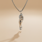 Embracing couple pendant
