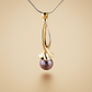 Whirlpool Twist - 14k, sárga arany, gyöngy