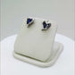 Tanzanite Heart Earrings