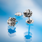 Rose earrings