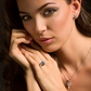 Rose earrings