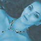 Surf necklace and pearl row - 14k, fehér arany, tahiti gyöngyök