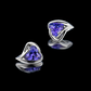 Tanzanite Heart Earrings