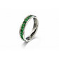 Orbit Emerald gyűrű - 14k, fehér arany, smaragd