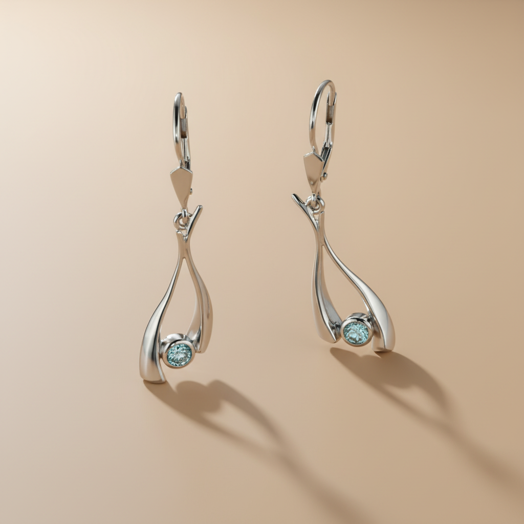 Swan earrings