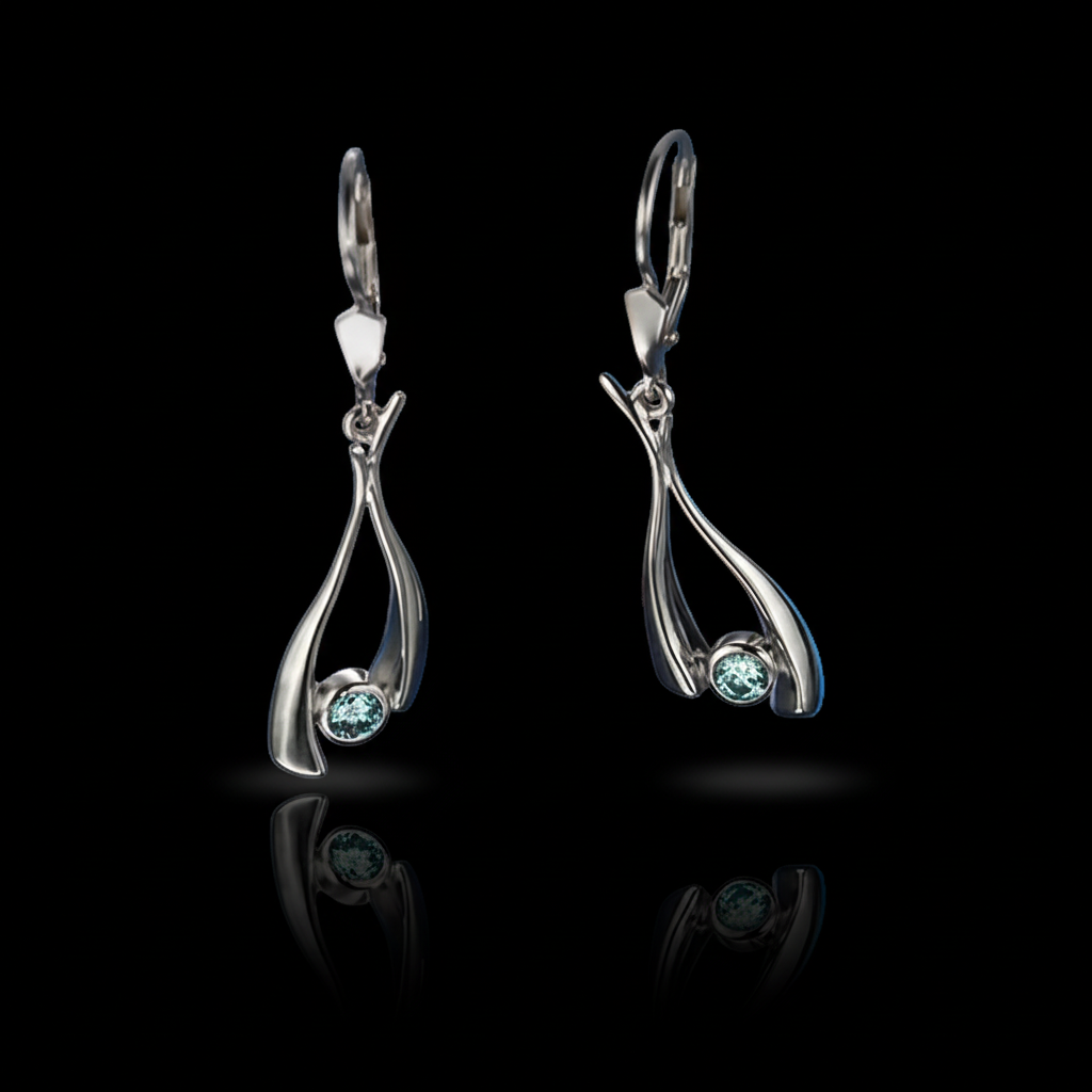 Swan earrings