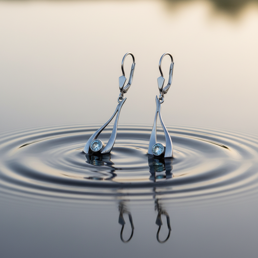 Swan earrings