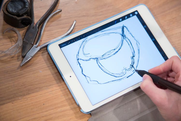 ékszer tervezés rajz