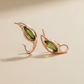 Tourmaline tulip earrings
