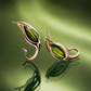 Tourmaline tulip earrings
