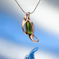 Tourmaline tulip pendant
