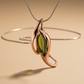 Tourmaline tulip pendant