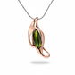 Tourmaline tulip pendant