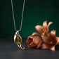 Tourmaline tulip pendant