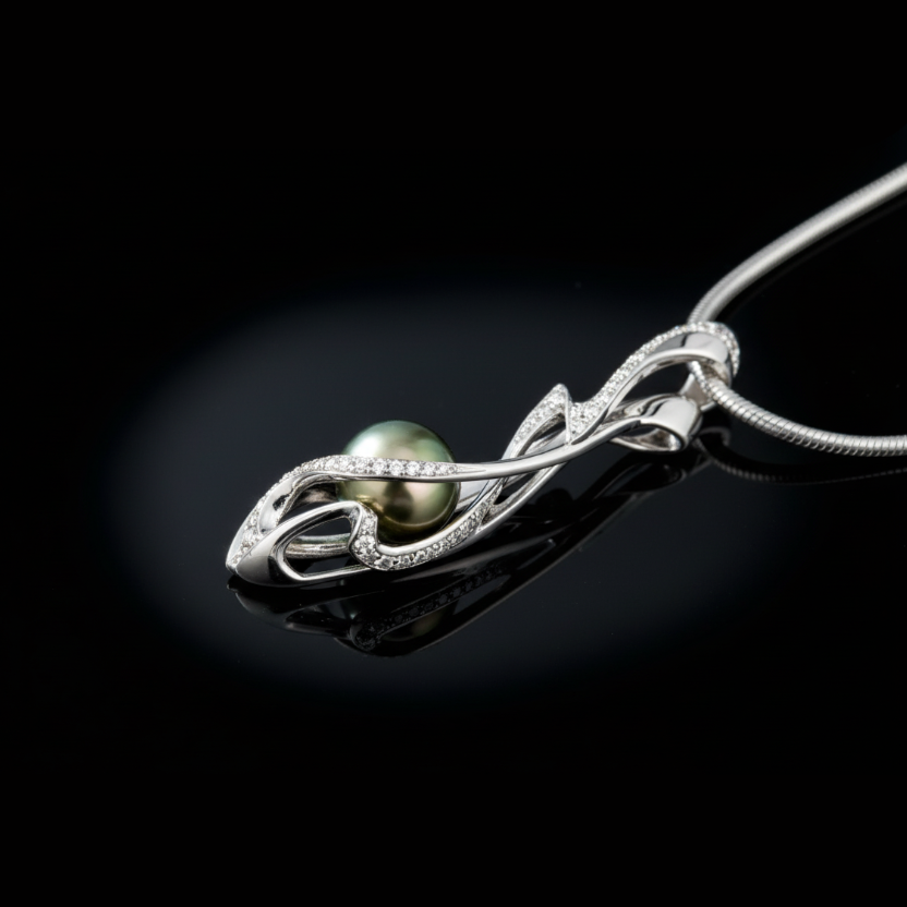 White Fire pendant
