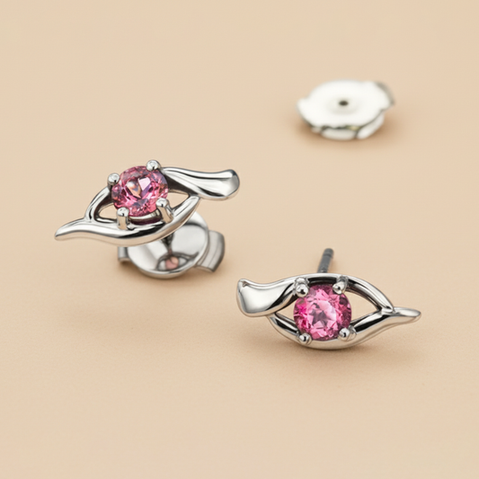 Zilizi PS fülbevaló - 14k, fehér arany, spinell